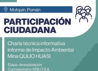 Participación Ciudadana para la mina Quijo Huasi en Catamarca