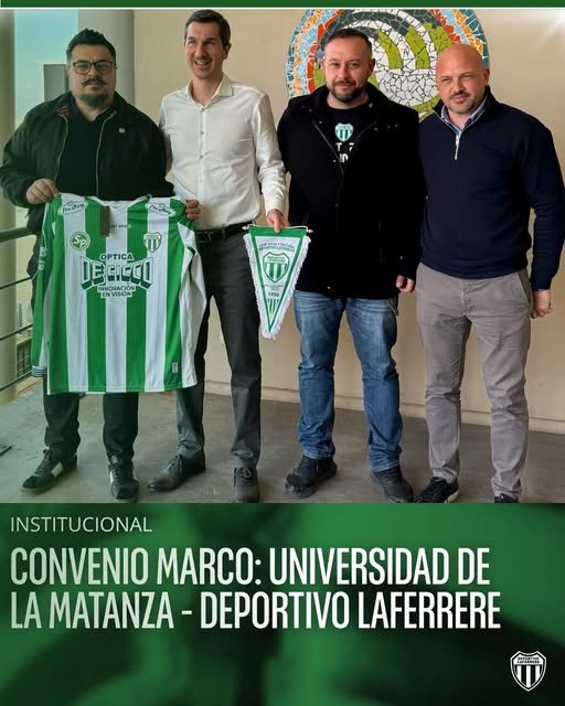 Deportivo Laferrere y la Universidad Nacional de La Matanza firmaron un convenio de cooperación